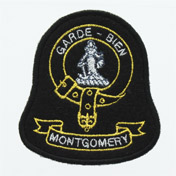 Clan Crest Badge, Embroidered, Clan Montgomery